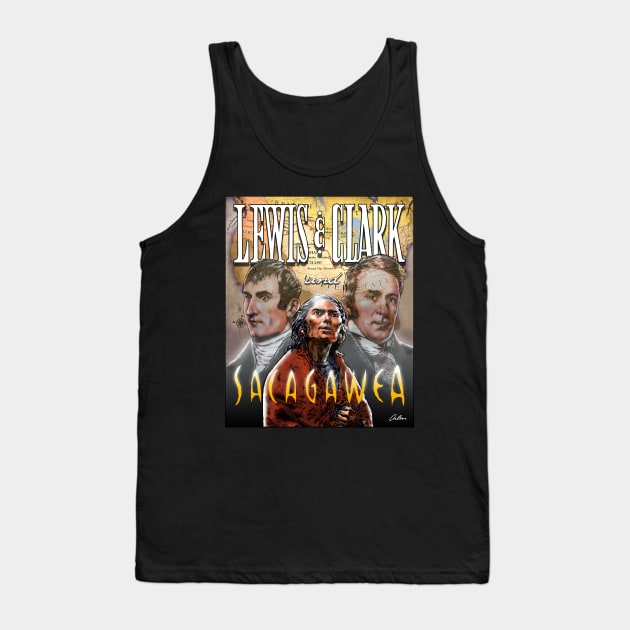 LEWIS + CLARK + SACAGAWEA Tank Top by ArlenSchumer